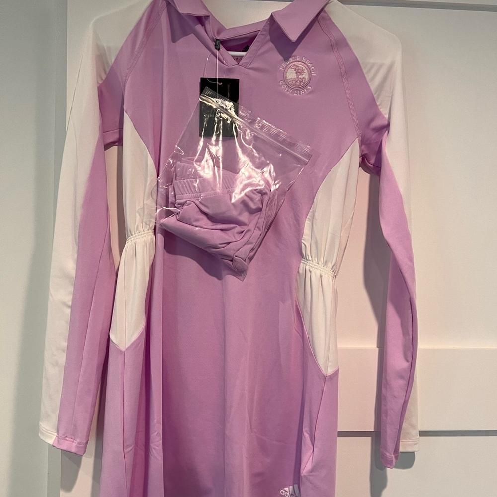 Adidas Pink and White Athletic Dress